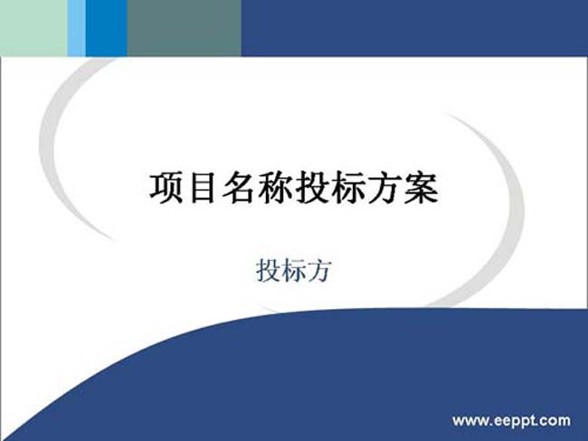 项目投标方案ppt演示模板