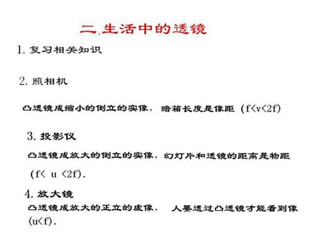 生活中的透镜ppt