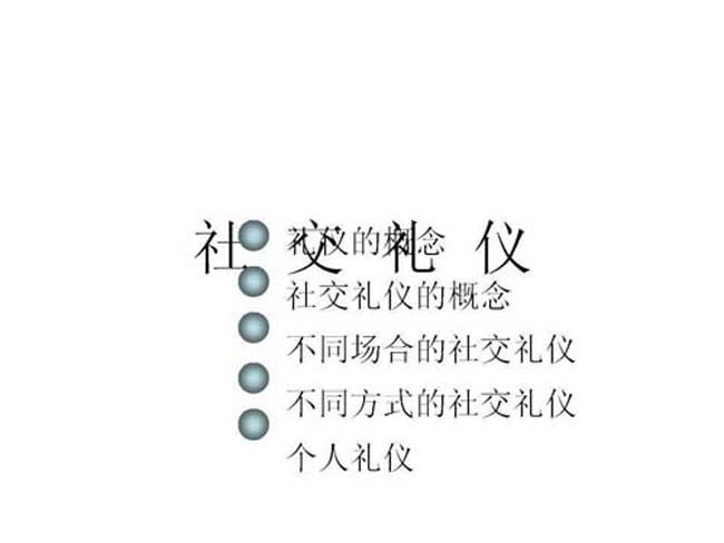 社交礼仪ppt