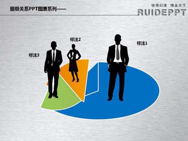 层级关系PPT图表下载