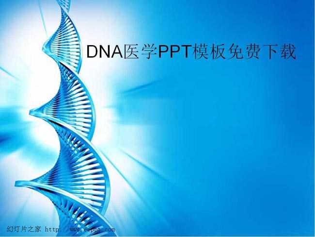 DNA医学ppt模板免费下载