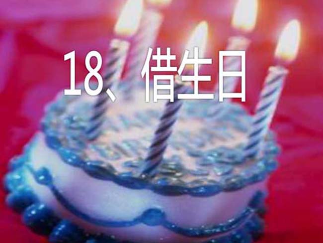 借生日PPT模板在线下载