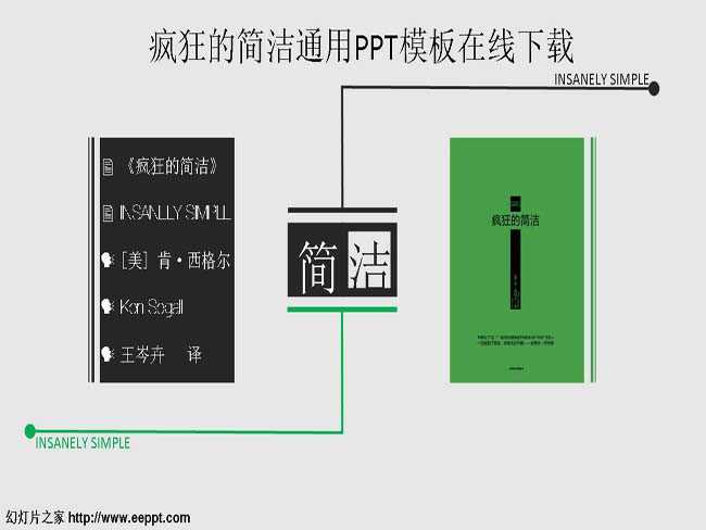 疯狂的简洁通用PPT模板在线下载